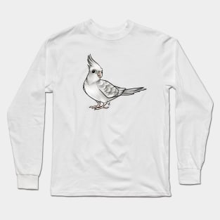 Bird - Cockatiel - Silver Long Sleeve T-Shirt
